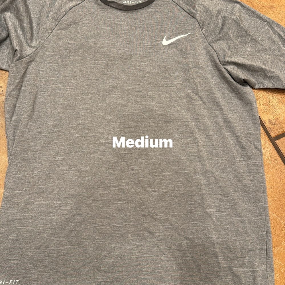 Nike Men's Heather Gray Long Sleeve Tee